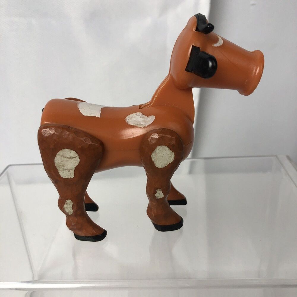 Fisher Price Little People 915 BROWN COW WHITE SPOTS Hex Screw No Tail